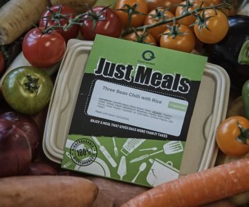 Food Works Just Meal - vegetarian, eco friendly, zero waste frozen ready meal made from surplus and locally grown ingredients.